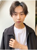 メンズ小顔ヘア/メンズカット/メンズパーマ/メンズ束感/波巻き