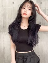スターズ 川越店(STARS) 韓国ヘア　シースルーバング　ロングレイヤー　前髪カタログ