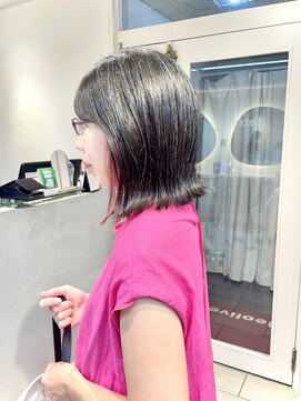 テトラ バイ ネオリーブ 横浜西口店(tetra by neolive) 切りっぱなしボブ!ミディアムヘア