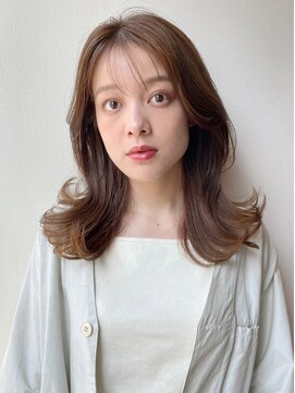 ケーツー エソラ池袋店(K-two) くびれミディ*ミディアムロング*顔周りレイヤー*前髪カット