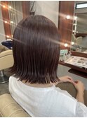ボブ×ピンクブラウン×髪質改善トリートメント