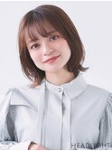 外ハネボブ×シースルーバング×似合わせカット