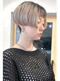 ショートカット×ひし形ショートボブ×前髪あり20代30代40代