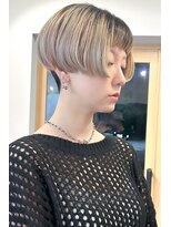 トップシェイプ(TOP SHAPE) ショートカット×ひし形ショートボブ×前髪あり20代30代40代