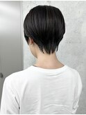 *ハンサムショート大人ショート黒髪マッシュシュート30代40代3