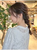 【kacho】ヘアアレンジ　編みおろし