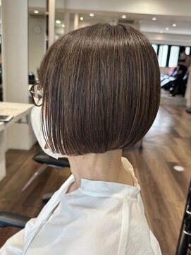 アントワープトーキョー(antwerp TOKYO) 50代60代大人ボブ酸性ストレート白髪ぼかしハイライト髪質改善