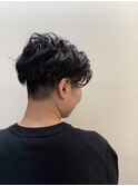 メンズライクショート×無造作パーマ