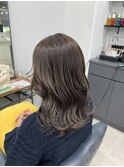 ハイライトカラー アッシュグレージュ