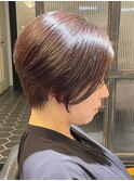 大人の前髪長めショートカット