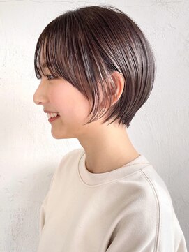 シオン(shion) ショート美髪顔周りレイヤーグレージュミルクティー_ba370041