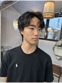 【ステップボーンカット】メンズパーマ/メンズカット/表参道