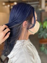 フリーダムクルール 総社駅前店(freedom couleur) インナーカラー/ブルー/シルバー/ブリーチ/Wカラー
