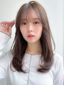 リヤン 表参道(lyann) 大人可愛い外ハネボブシースルーバングワンカール#510f1005