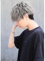 リップス 吉祥寺店 (LIPPS)&nbsp;ホワイトシルバーアッシュ無造作バレイヤージュマッシュ