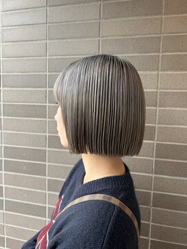 オーガニックマインド 坂戸 鶴ヶ島(organic+mind) 20代30代冬カラーブリーチカラー透明感ミルクティーグレージュ