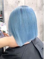 ワンズオゼ 渋谷(ONE's oze)&nbsp;ブリーチ3回/スカイブルーカラー/ケアブリーチ/髪質改善