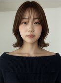ショートボブ髪型20代30代40代前髪あり面長丸顔南越谷