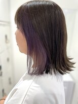 ケンジ 平塚 アネッタ(KENJE annetta)&nbsp;【インナーカラー特集】パープル×ダークブラウン