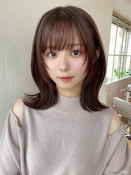 エイミーバイアフロートザガーデン 浦和店(amie by afloat the garden) 大人可愛く、ハッシュカット/ミディアムレイヤー【浦和】