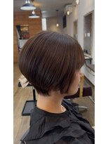 リドルヘアー 石井町店(Riddle HAIR)&nbsp;ショートボブ/ボブ/チョコレートブラウン/ナチュラルブラウン