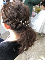 イザワ ヘアメイクサロン(izawa) 編み込みポニーテール