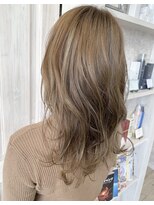 キャアリー(Caary) 福山市美容室Caary 赤味除去ハイライトベージュカラー