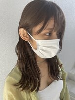 エイト 沖縄豊崎店(EIGHT toyosaki)&nbsp;【EIGHT 豊崎】お客様スタイル_オリーブベージュなロブ