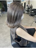 20代30代40代大人可愛いワンカール肩ライングレージュ