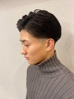 ビンゴ(BINGO)&nbsp;1004黒髪束間ツーブロック刈り上げモテ髪アップバングウルフ