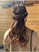 ロングハーフアップ