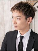 メッシュハイトーンカラーのツーブロックショートL上尾