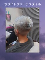 ラボーテイサミヘアーイースト(La.beaut'e ISAMI HAIR EAST) MEN’S HAIRハイライトマッシュパーマ〈理容室〉東浦和メンズ