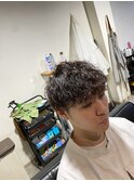 波巻きパーマ