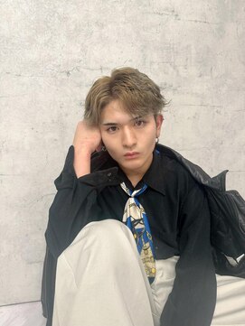 ヘアーアトリエ ラフェル(hair atelier Rafel) かき上げ風マッシュ/ミルクティーベージュ