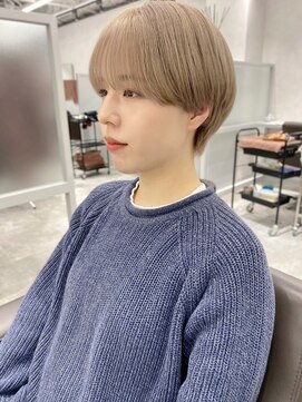 キートス 高知店(kiitos) ○ホワイトベージュコンパクトマッシュショート20代30代40代