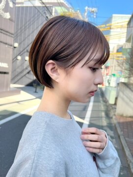 アンバー 池袋(amber) 切りっぱなしボブ/レイヤーカット/オリーブベージュ[池袋駅]