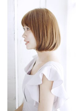 シュシュット(chouchoute) レイヤーカットウェットヘアデザインカラーオリーブベージュ/040