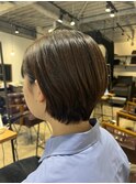 お手入れ簡単、ショートボブ