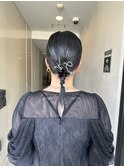 tight hair set お呼ばれヘア ヘアアレンジ　結婚式アレンジ
