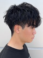 エルマーク 神戸三宮(L-MARK) シャドウパーマメンズカットスパイラルパーマツイスパ波巻き