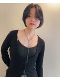 大人のラフボブ／ボブスタイル／顔周りカット／前髪カット