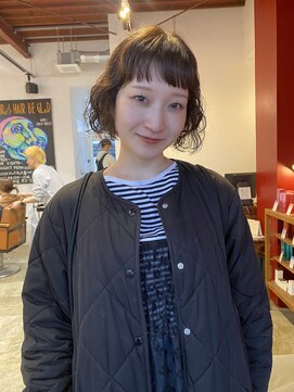 オアズヘアービィグラッド(ORe'S HAIR BE GLaD) オン眉にボブパーマ
