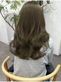 ブリーチなしでつくる透明感オリーブカラー