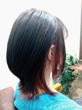 アトリエナガノ(atelier nagano) ニュアンスカラー/センターパート/ツヤ髪スタイル/ブルージュ