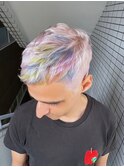 デザインカラーケアブリーチダブルカラーユニコーンカラー