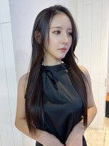 アルバム 池袋(ALBUM) ロング韓国ヘア顔周りレイヤーフェイスフレーミング_F20859