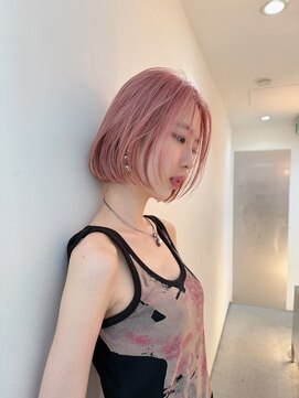 ヒメル(HML U/2A) ボブ/ペールピンク/ピンクカラー/ハイトーンカラー