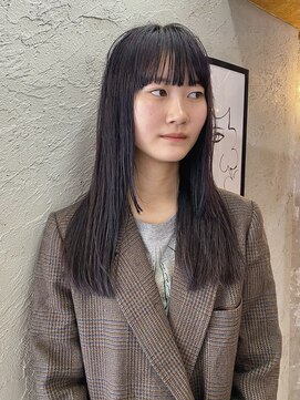 ルクバト(RUKBAT) long / full bang / dark lavender color