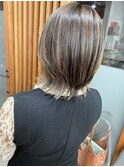 【門前仲町】デザインカラー バレイヤージュカラー 白髪ぼかし